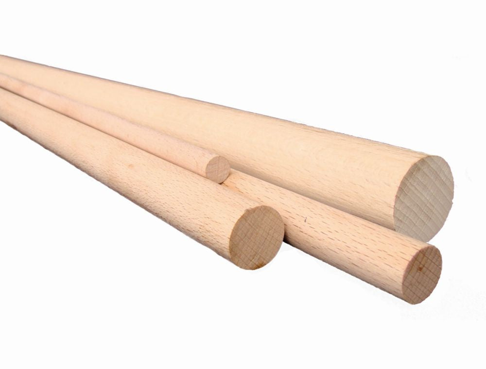 Sitzstange-Rundholz aus Buche - 1 m; 28 mm