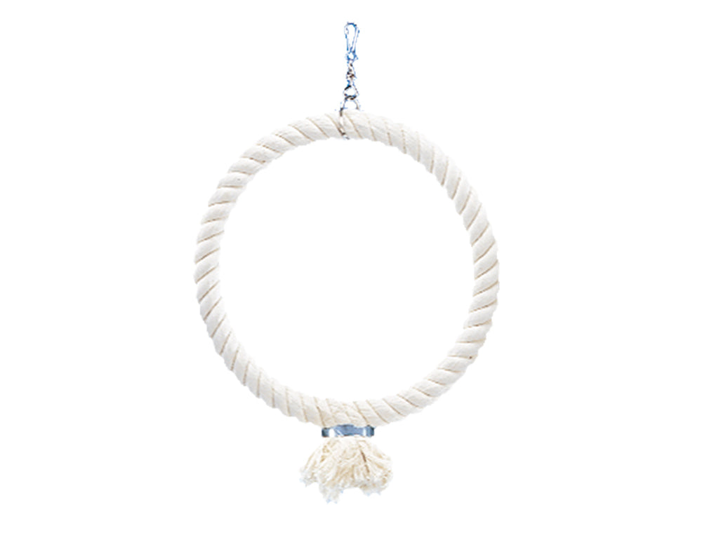 Cage Toy, Kletterring aus Baumwolle - weiß mittel; 29 cm
