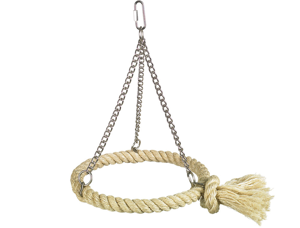 Cage Toy, Sisal Schaukel "Ring" - natur