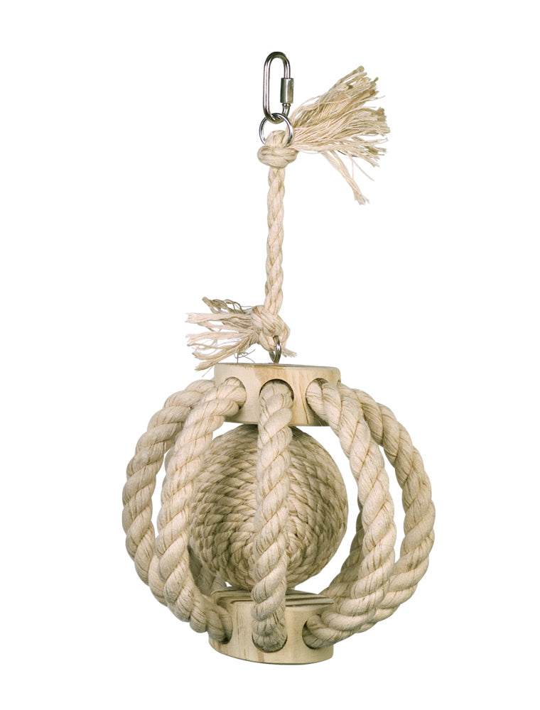 Cage Toy, Kletterring mit Ball - 30 x 14 cm