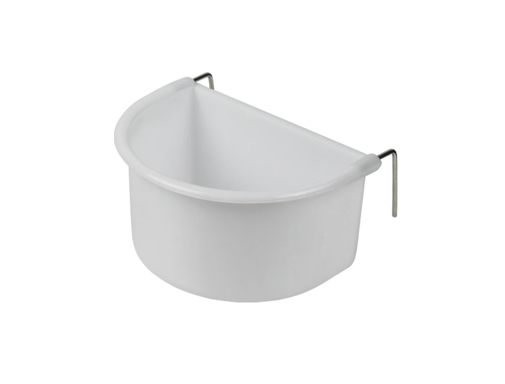 Napf mit Drahthaken - weiß 225 ml