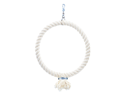 Cage Toy, Kletterring aus Baumwolle - weiß mittel; 29 cm