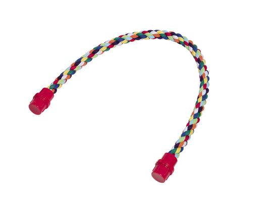 Cage Toy, Sitzseil - bunt mittel; L: 64 cm; Ø 20 mm