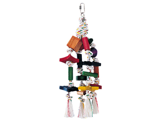 Cage Toy - bunt 16 Blöcke; 30 cm