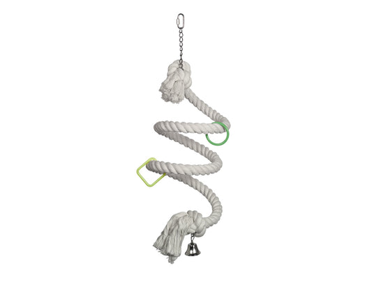 Cage Toy, Schaukel "Spirale" - weiß Ø 3,5 x 225 cm