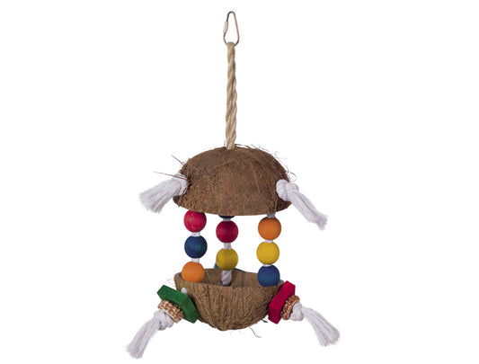 Cage Toy, Kokosnuss - Ø 15 cm; 34 cm