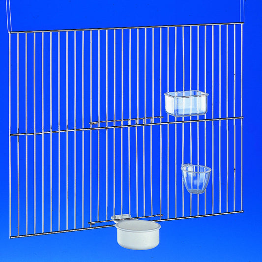 Futternapf rund für Gitter 3cl - transparent mittel