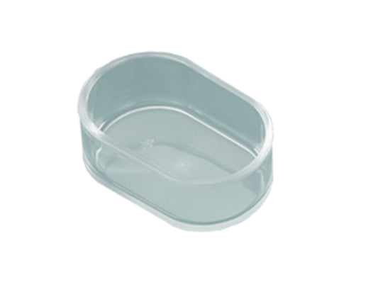 Futternapf oval - transparent 7,0 x 3,5 cm OVAL